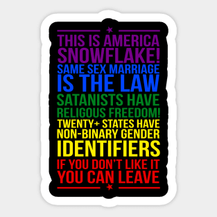 THIS IS AMERICA Sticker